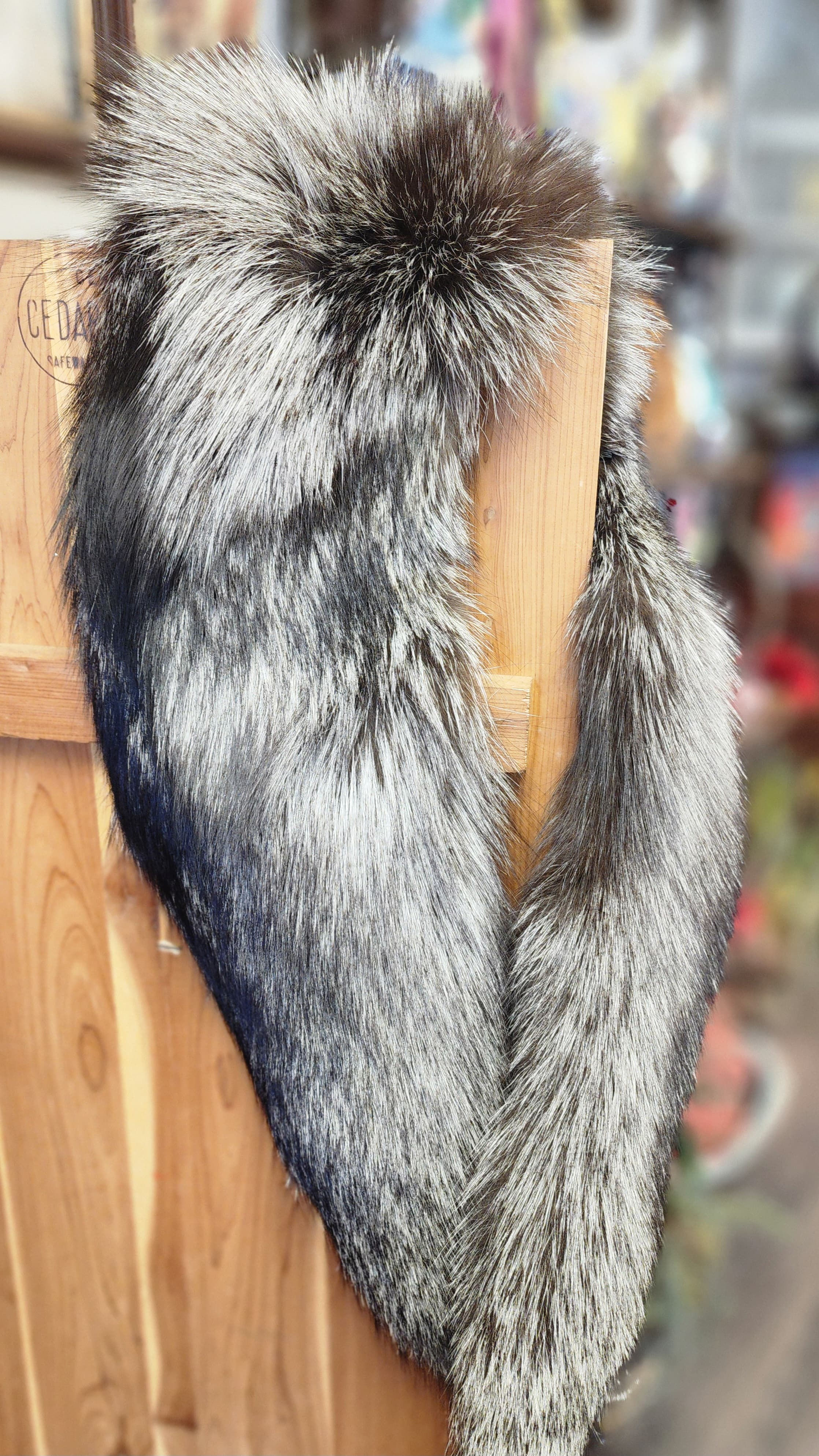 Vintage Silver Fox Fur Stole