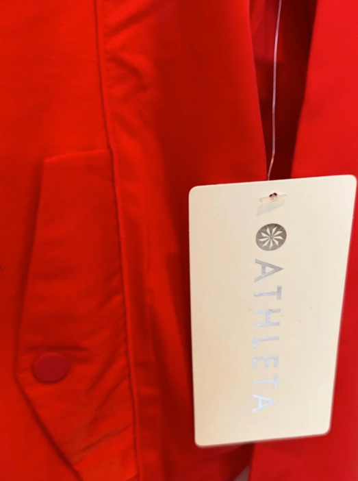 Thumbnail: NWT Athleta Red Bomber Jacket Women’s Large