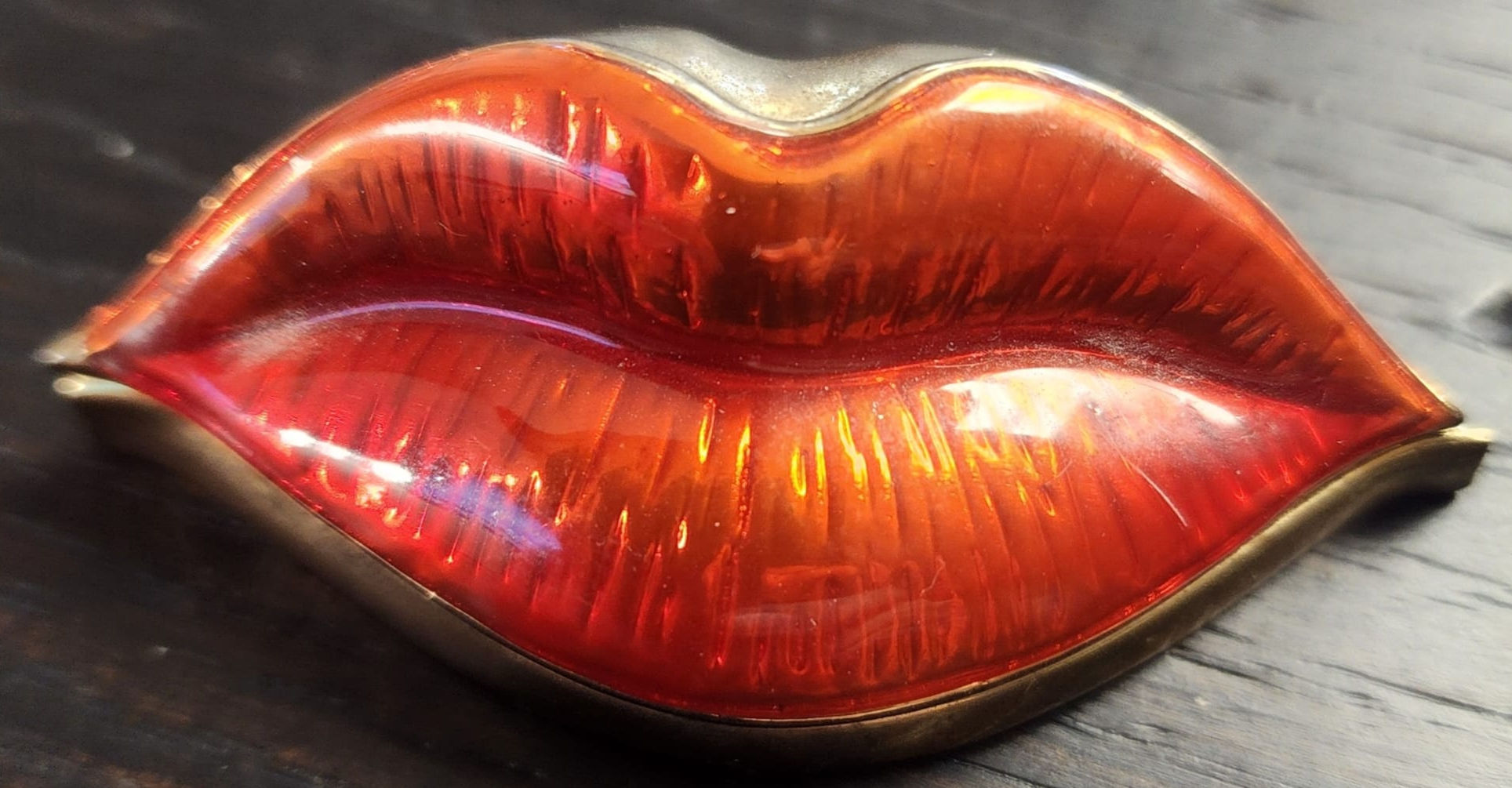 Red Lip Trinket Box – Glam Statement Decor