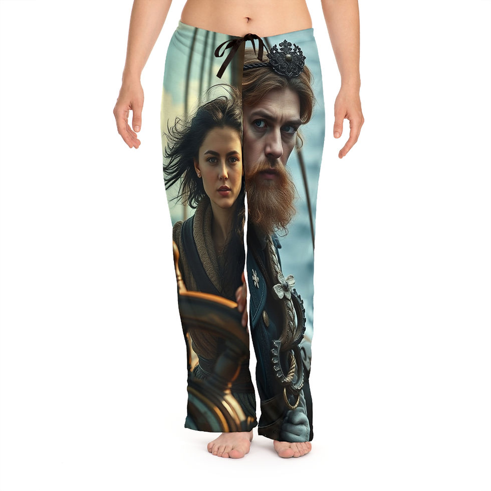 Thumbnail: Pirate Queen Pajama Pants — 'Pirate A Life' Women's Lounge Sleepwear