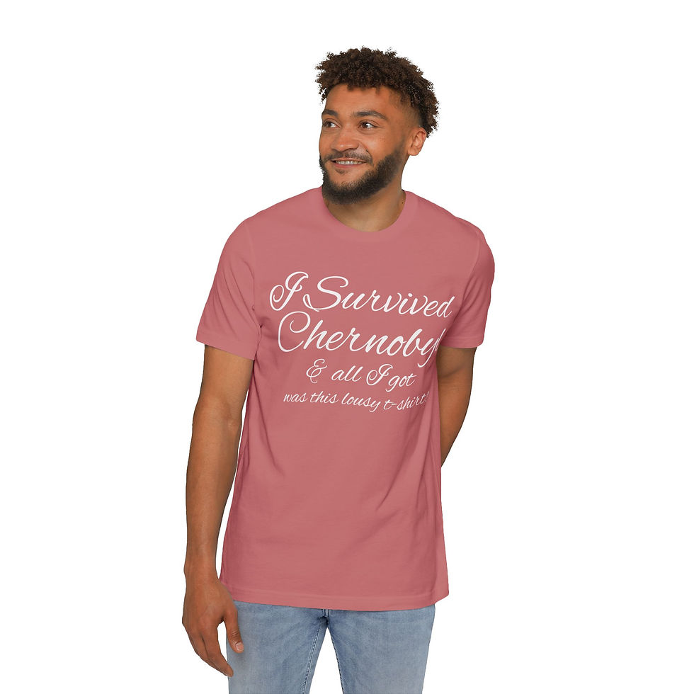 Thumbnail: I Survived Chernobyl T-Shirt — Novelty 'Pinky & Bloo' Back Print