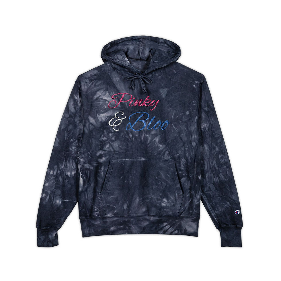 Hoodie - Quirky Malicious Game of Fears Embroidered Tie-Dye Champion Unisex