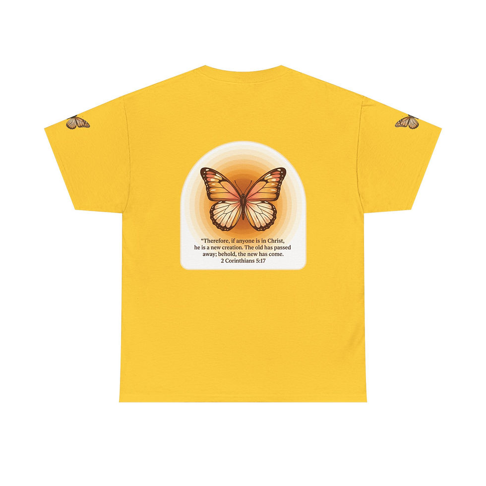Thumbnail: Butterfly "Created for Glory" — 2 Corinthians 5:17 Inspirational T‑Shirt