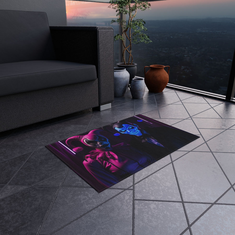 Thumbnail: Halloween-Themed Outdoor Rug for Spooky Decor