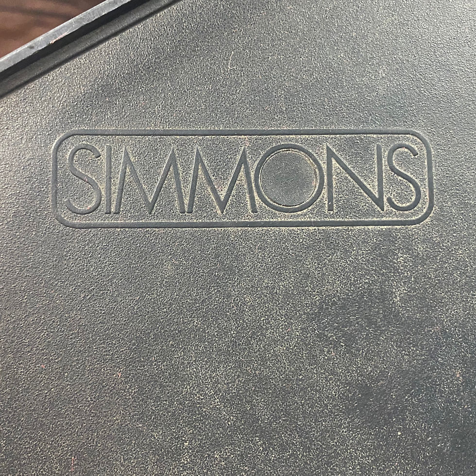 Thumbnail: 1980's Simmons Drum Kit with stands and Simmons SDS 1000 5-channel Drum Module