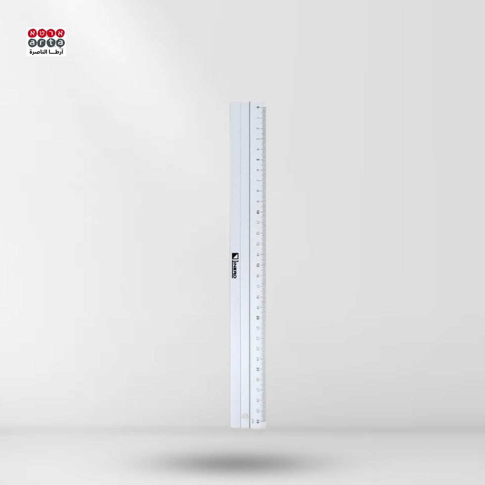 סרגל אלומיניום LINERO – סרגל מקצועי ועמיד למדידות מדויקות ושרטוטים טכניים, מתאים לאדריכלים, מהנדסים, אמנים וסטודנטים לעיצוב.