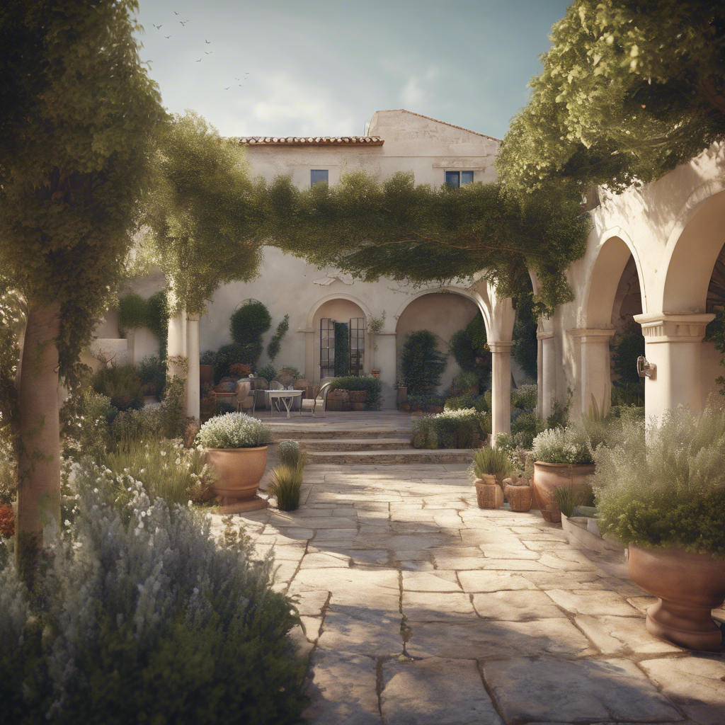 Mediterranean Garden Pathway