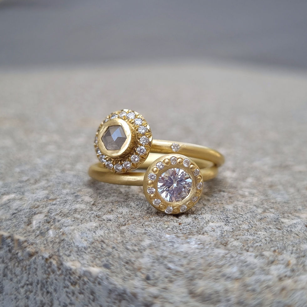 Thumbnail: Diamond Halo Ring