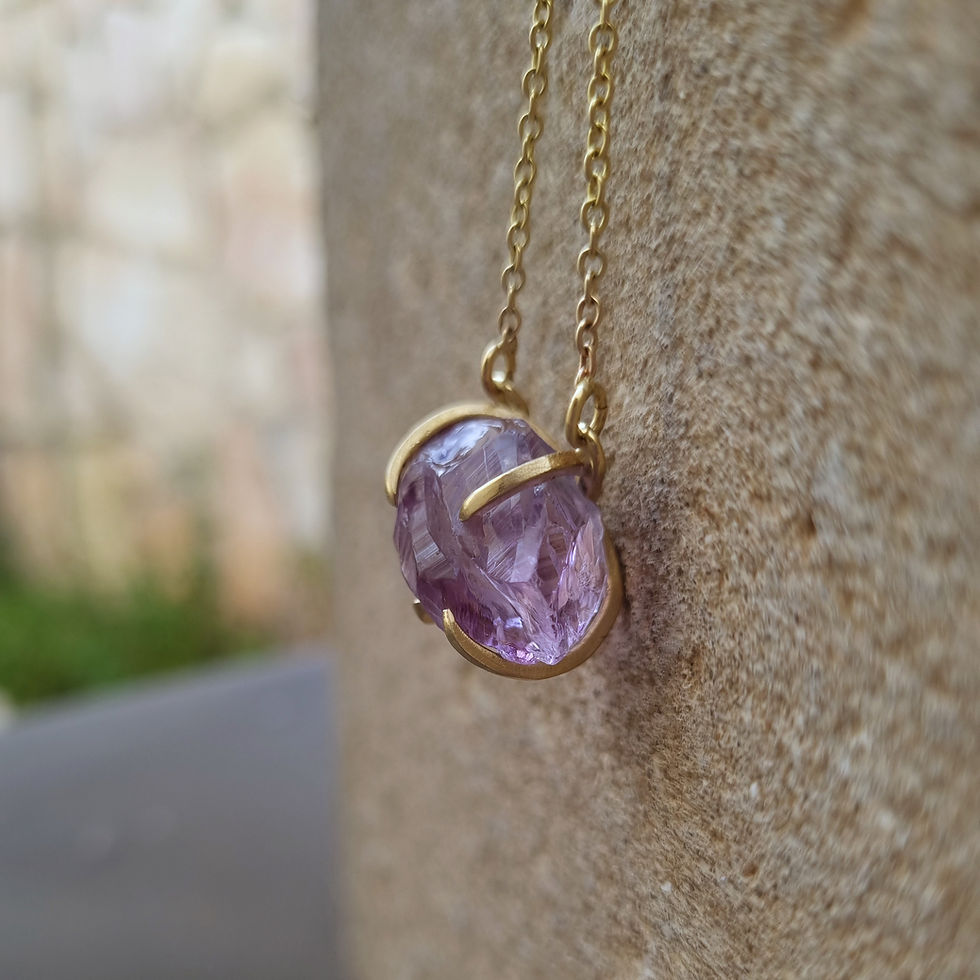 Thumbnail: Raw Amethyst Necklace