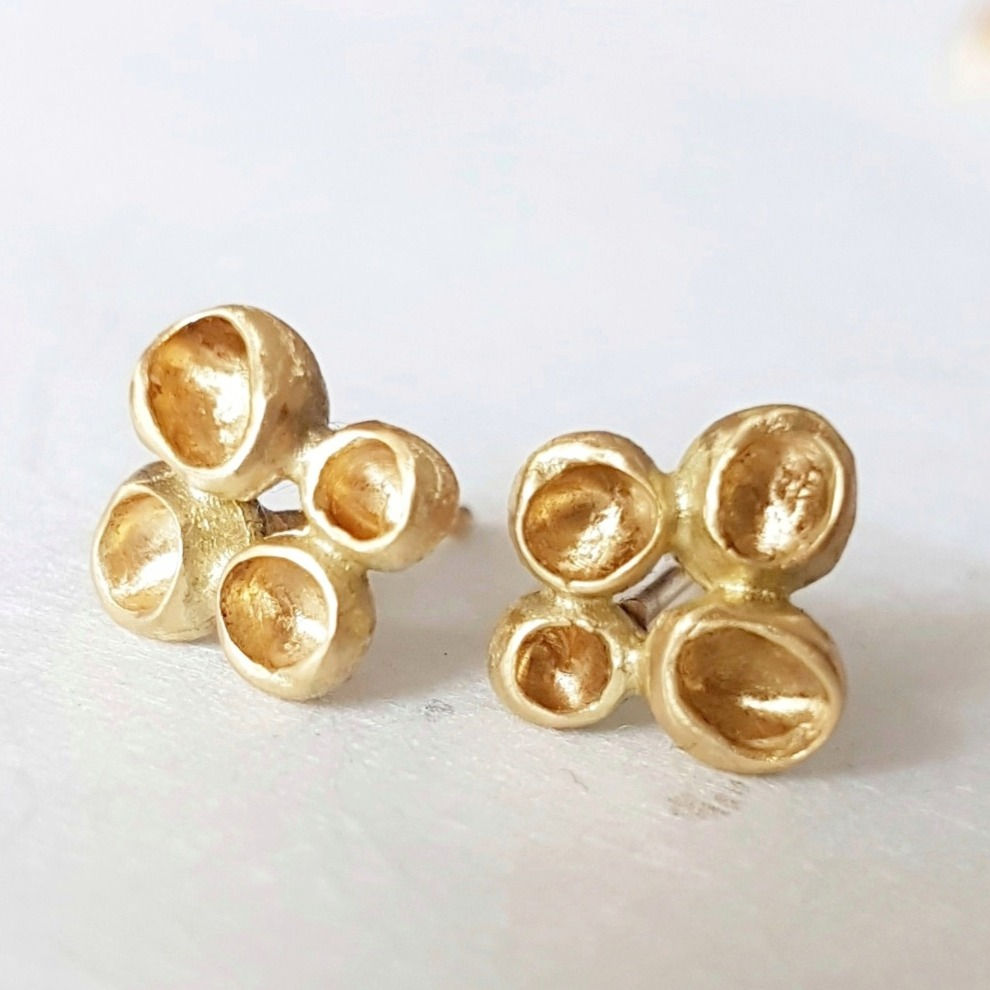 Podlet Studs in 18k Gold