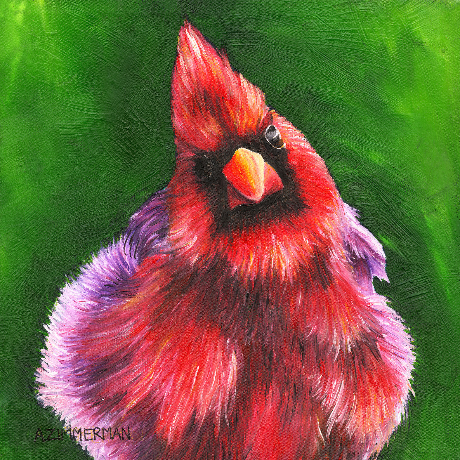 Cardinal Bird Print