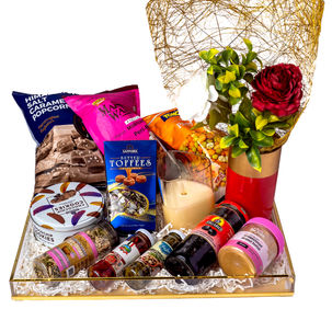 (DEW 005) Gold and transparent tray