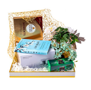 (DEW 008) White and golden tray without handle