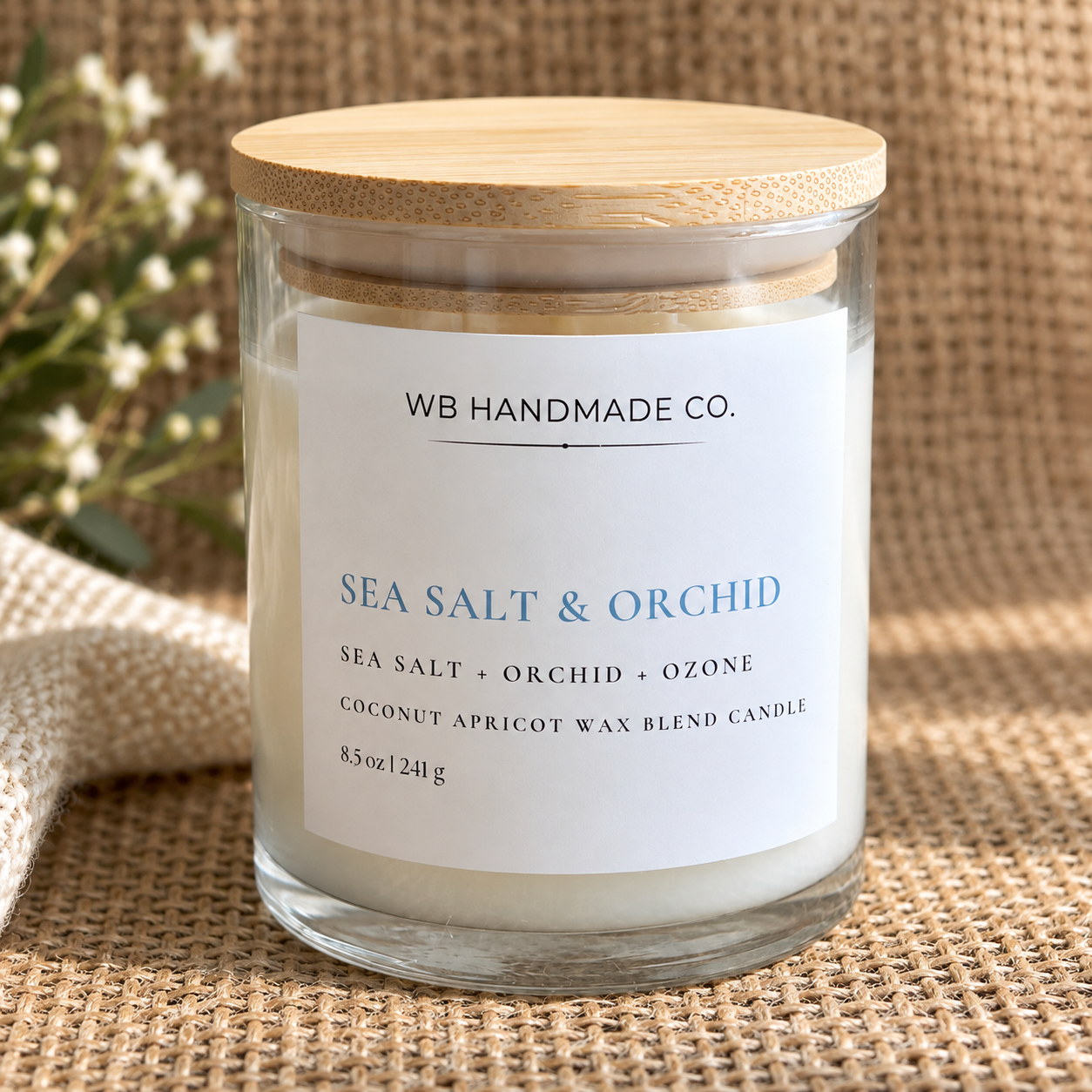 Sea Salt & Orchid 8.5 oz Candle