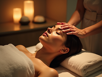Head massage at Royal Escape: Relaxation & Rejuvenation therapy.