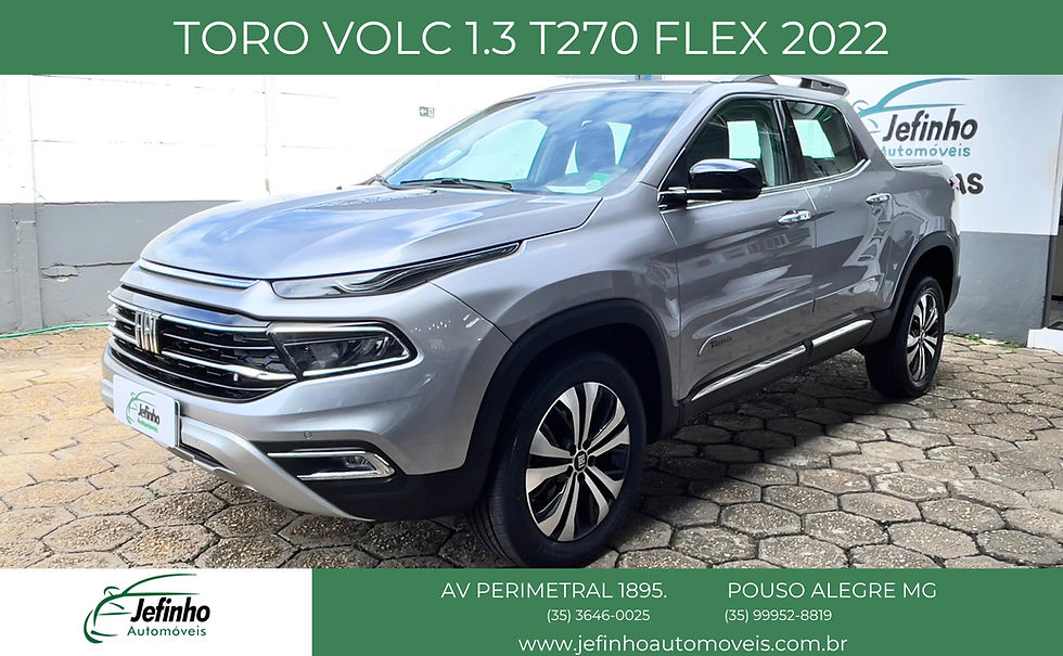 Miniatura: FIAT TORO VOLC 1.3 T270 ANO 2022