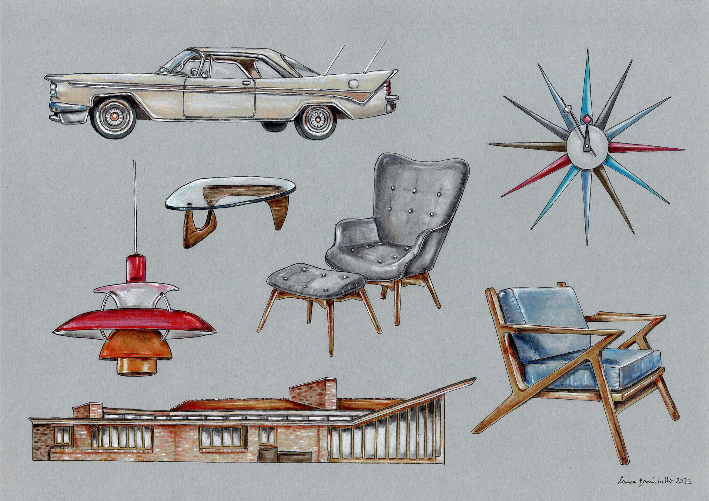 Mid-Century modern A4