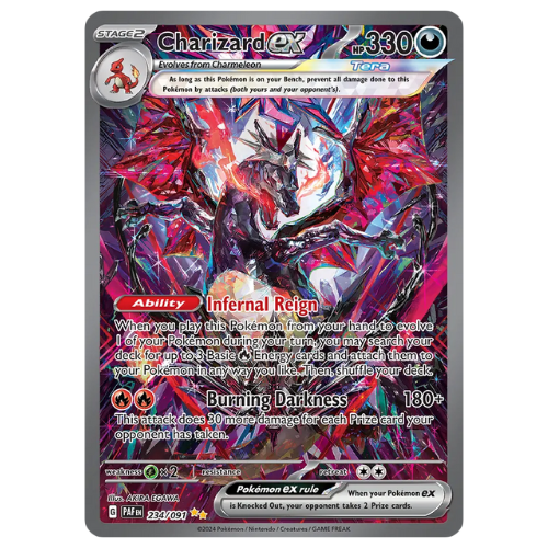 Pokemon Paldean Fates Charizard EX 234/91