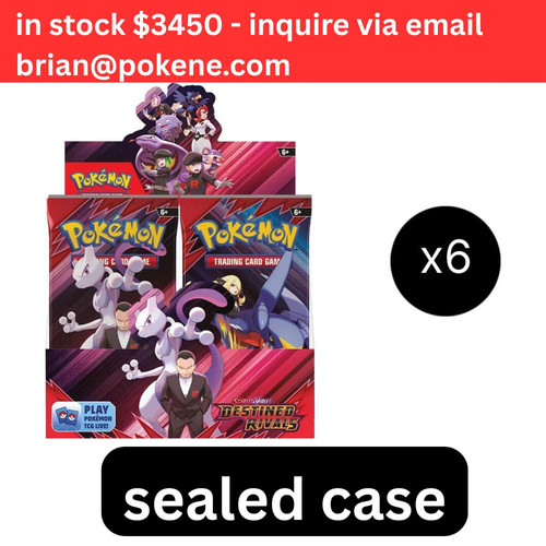 destined rivals sealed booster box case Over 240 cards Over 85 Trainers Pokmon Pokemon Destined Rivals Booster Box