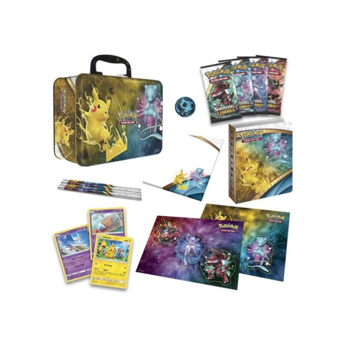 Pokemon 2017 Shining Legends Collector's Chest Tin Lunch Box