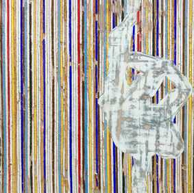 Modern art break dancing colourful