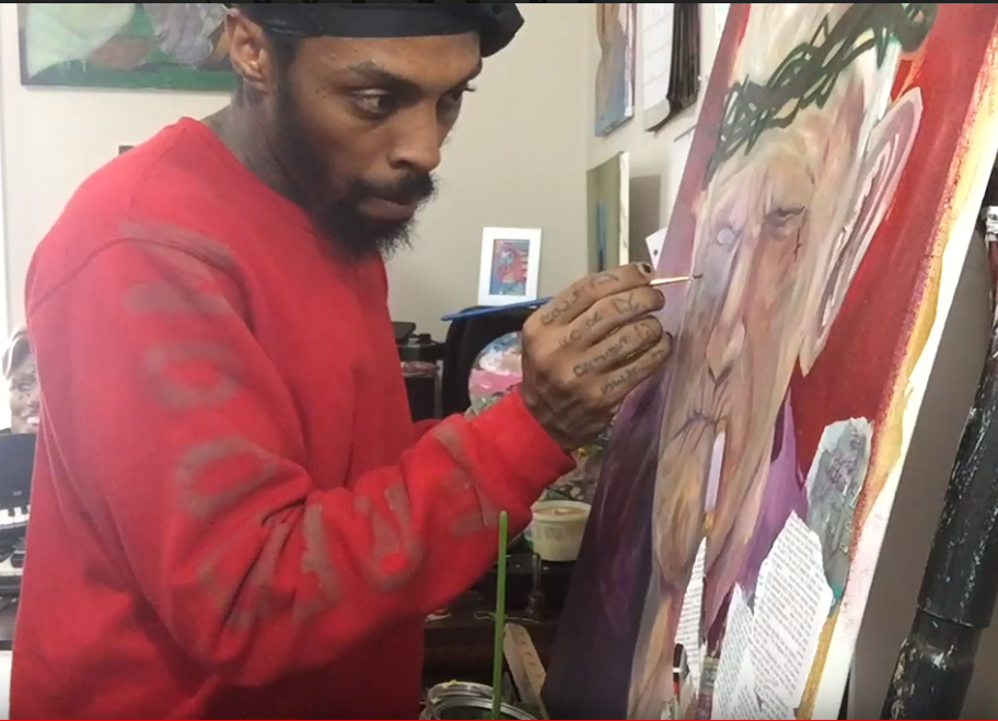 Jaguar Perry in process.