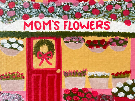 A flower shop painted by YOU