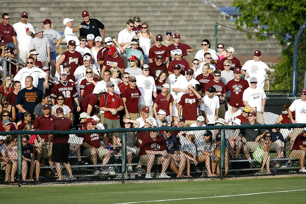 high school sports stands standing up watching the game from the bleachers