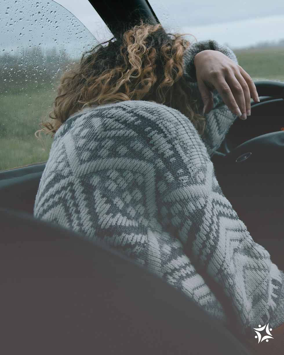 Woman in car