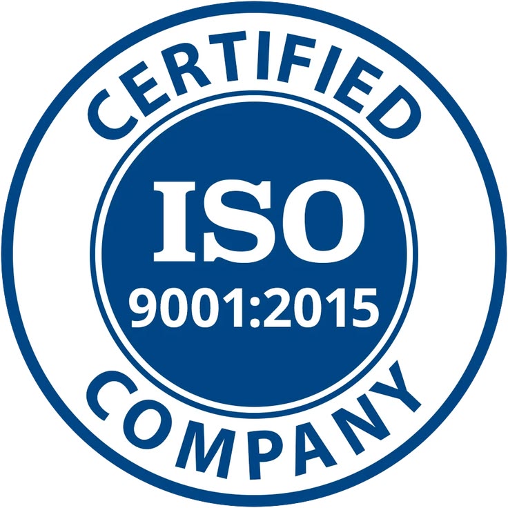 Certified ISO 9001:2015 company