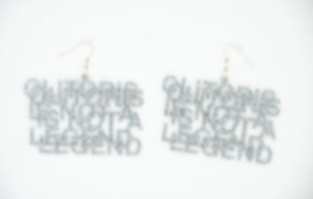 Clitoris is not a legend - silver glitter