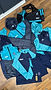 Athletic clothing packages in navy and blue