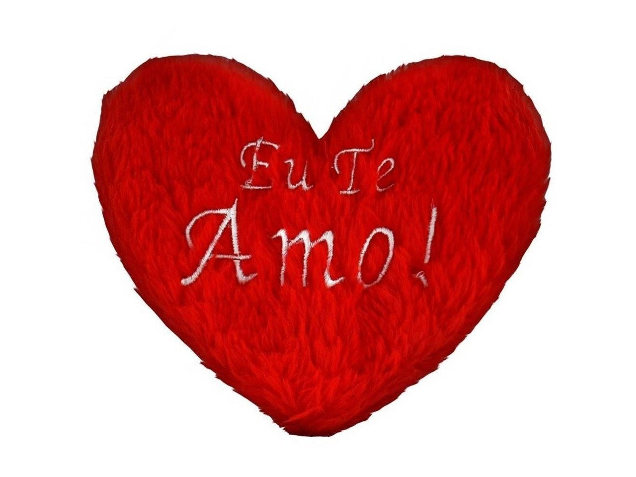 CORAÇÃO EM PELÚCIA (EU TE AMO) COM ZÍPER