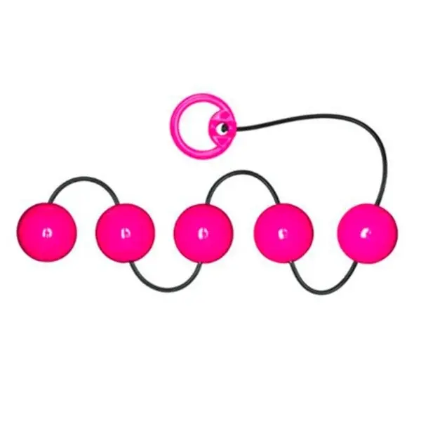 Miniatura: Bolinha Tailandesa Com 5 Bolas E Alça De Segurança Cordão Pompoarismo