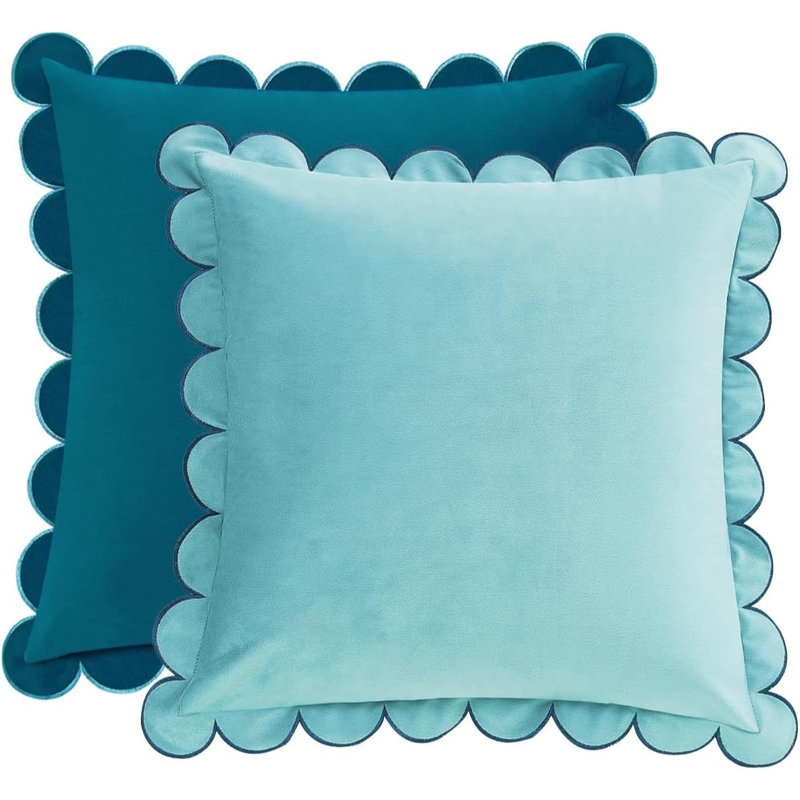 Blue Velvet Accent Pillows (Set of 2) for rent from ZNC Solutions, Wayne NJ