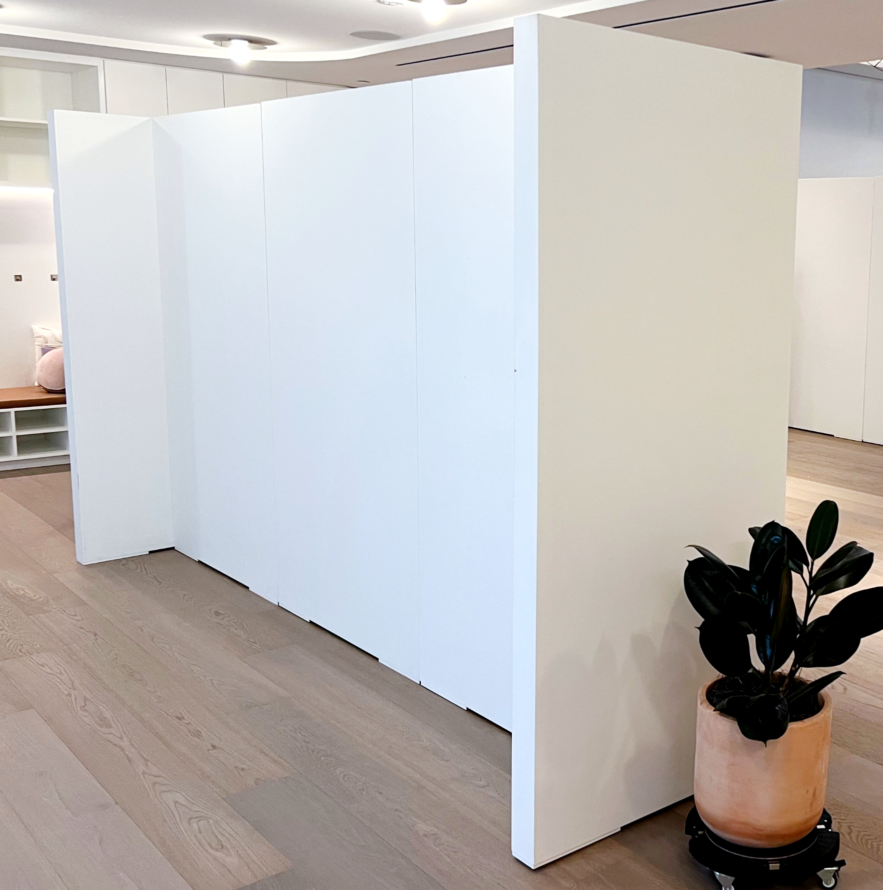 Art gallery walls and modular gallery wall panel close-up