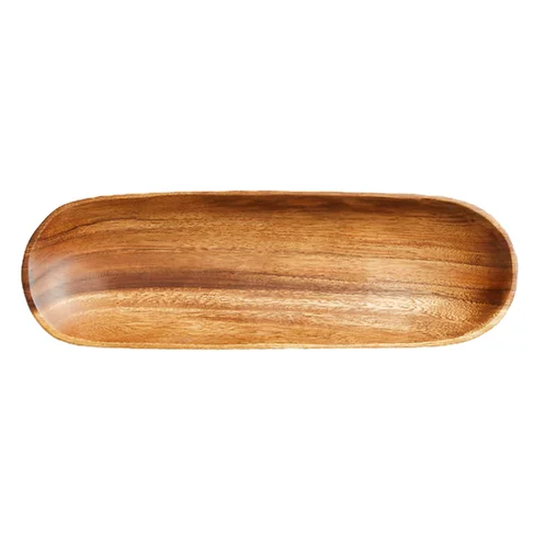 16.5" Oval Wood Tray rental