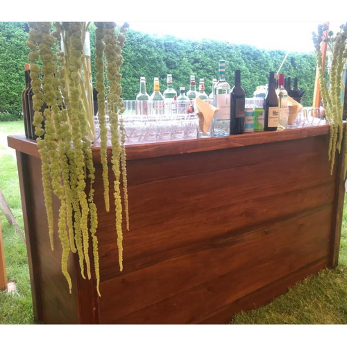 8' Wooden Bar rental