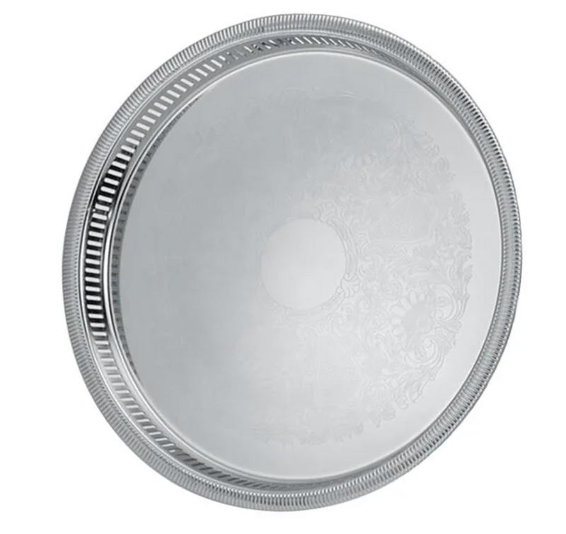 Round Gallery Tray 15" for rent from ZNC Solutions, Wayne NJ