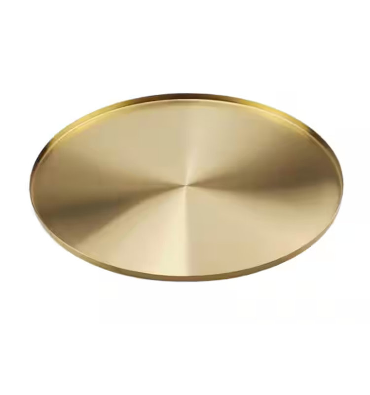12" Gold Tray for rent from ZNC Solutions, Wayne NJ