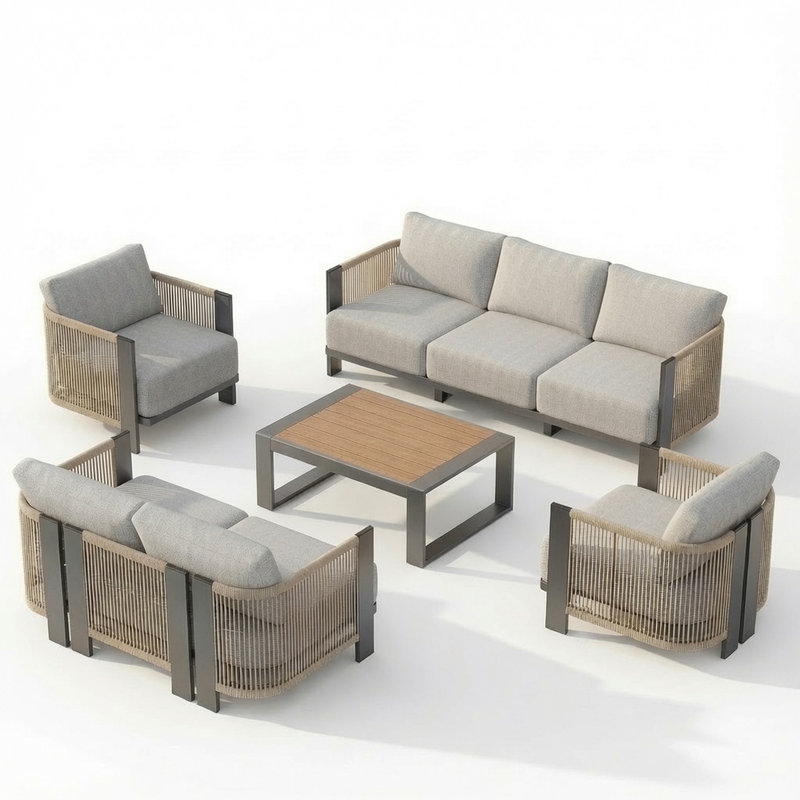 Modern 5 Piece Outdoor Set for rent from ZNC Solutions, Wayne NJ