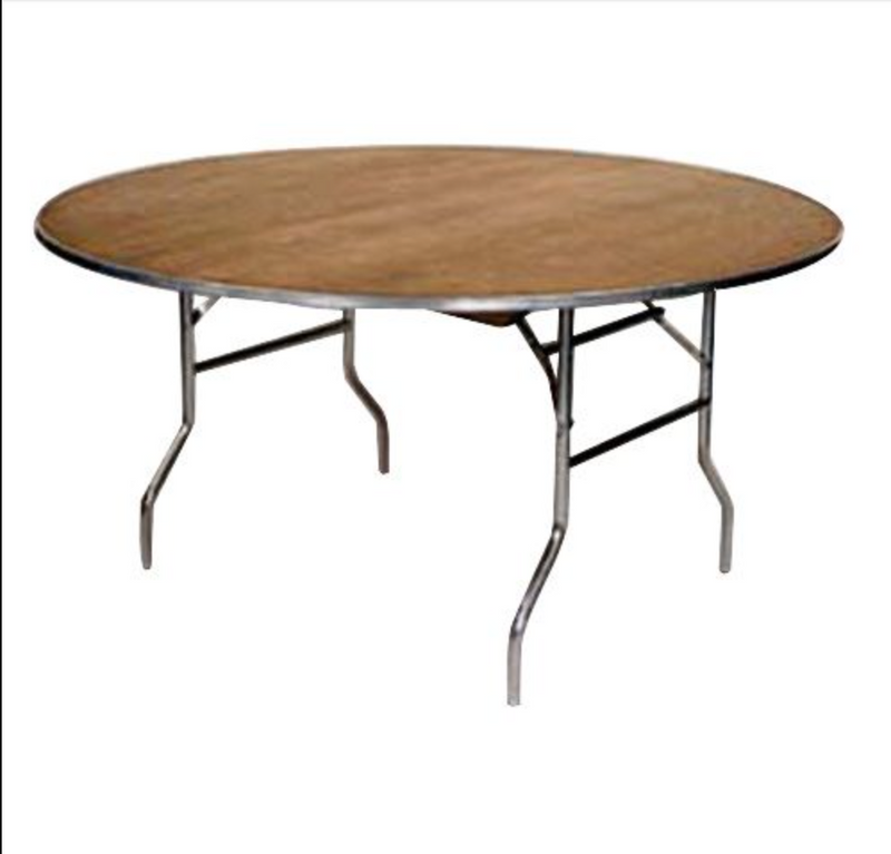 Round Folding Table for rent from ZNC Solutions, Wayne NJ