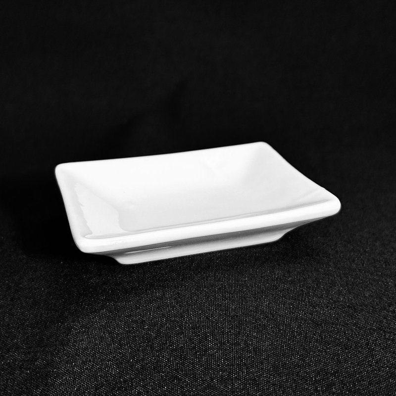 Square Tasting Plate 2.5"x3.75 for rent from ZNC Solutions, Wayne NJ