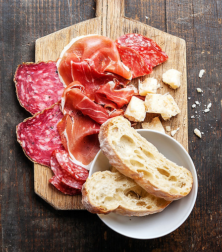 Ham, Salami and Cheese Board