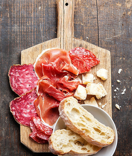 Ham, Salami and Cheese Board