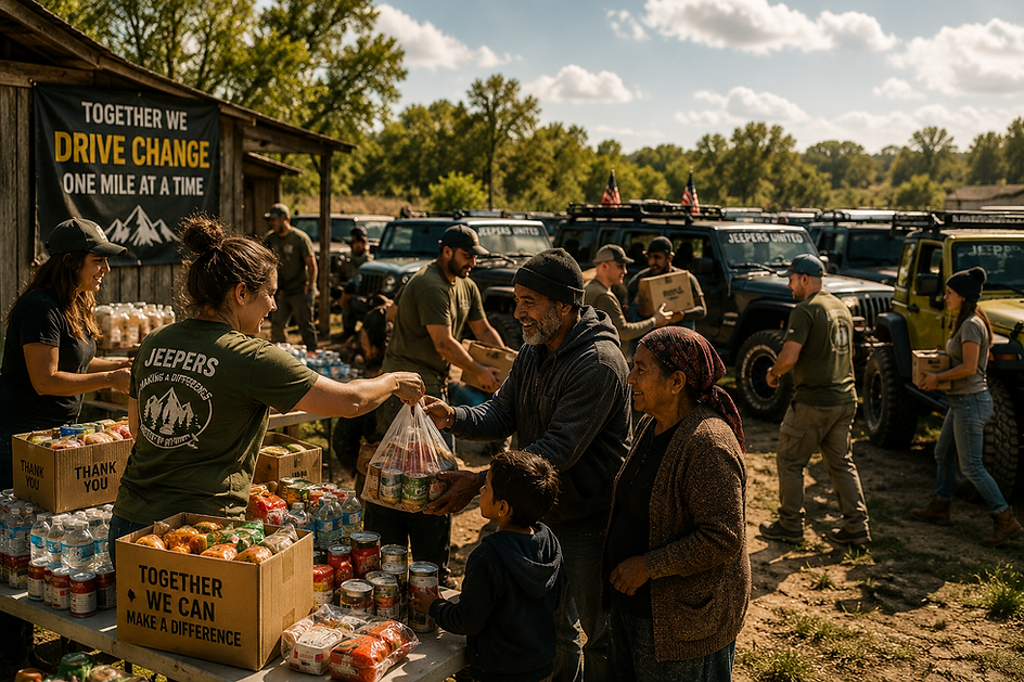 Jeepers helping others