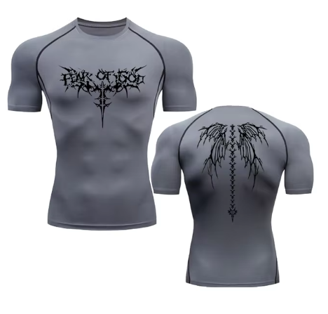 Thumbnail: Anime Print Gym Sport Quick Dry Gym TShirts