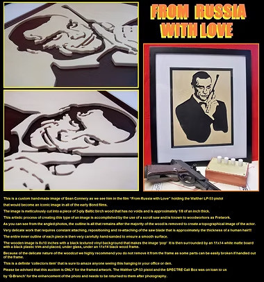 Sean Connery Fretwork Portrait