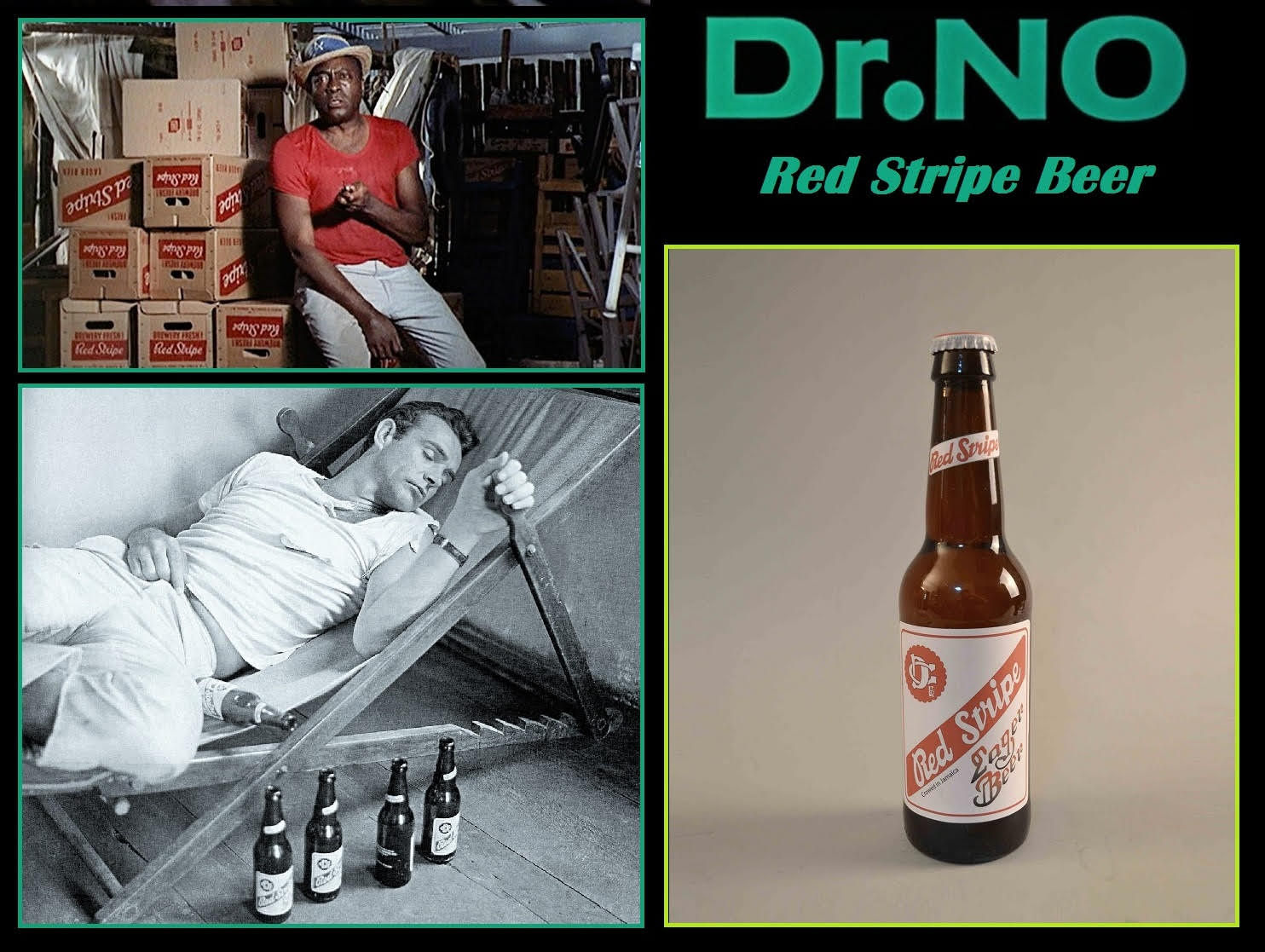 Red Stripe Bottle