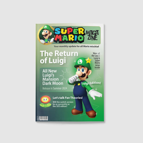 Magazine Cover & Poster: Luigi